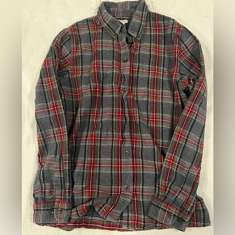 L.L.Bean Women's Plaid Flannel shirt, Traditional Fit, Medium